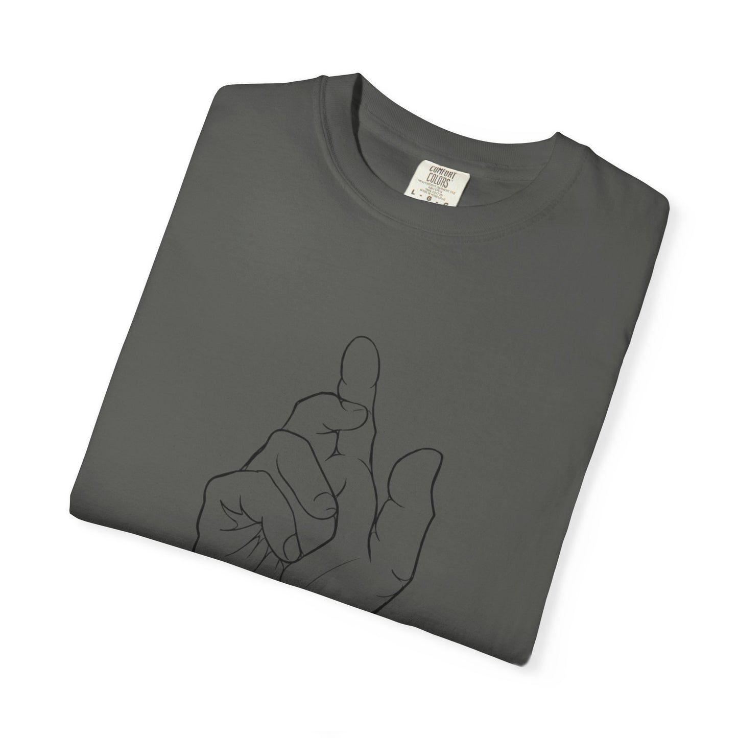 Ghadeer T-Shirt — Minimal Line Art Wrist & Hand Tee