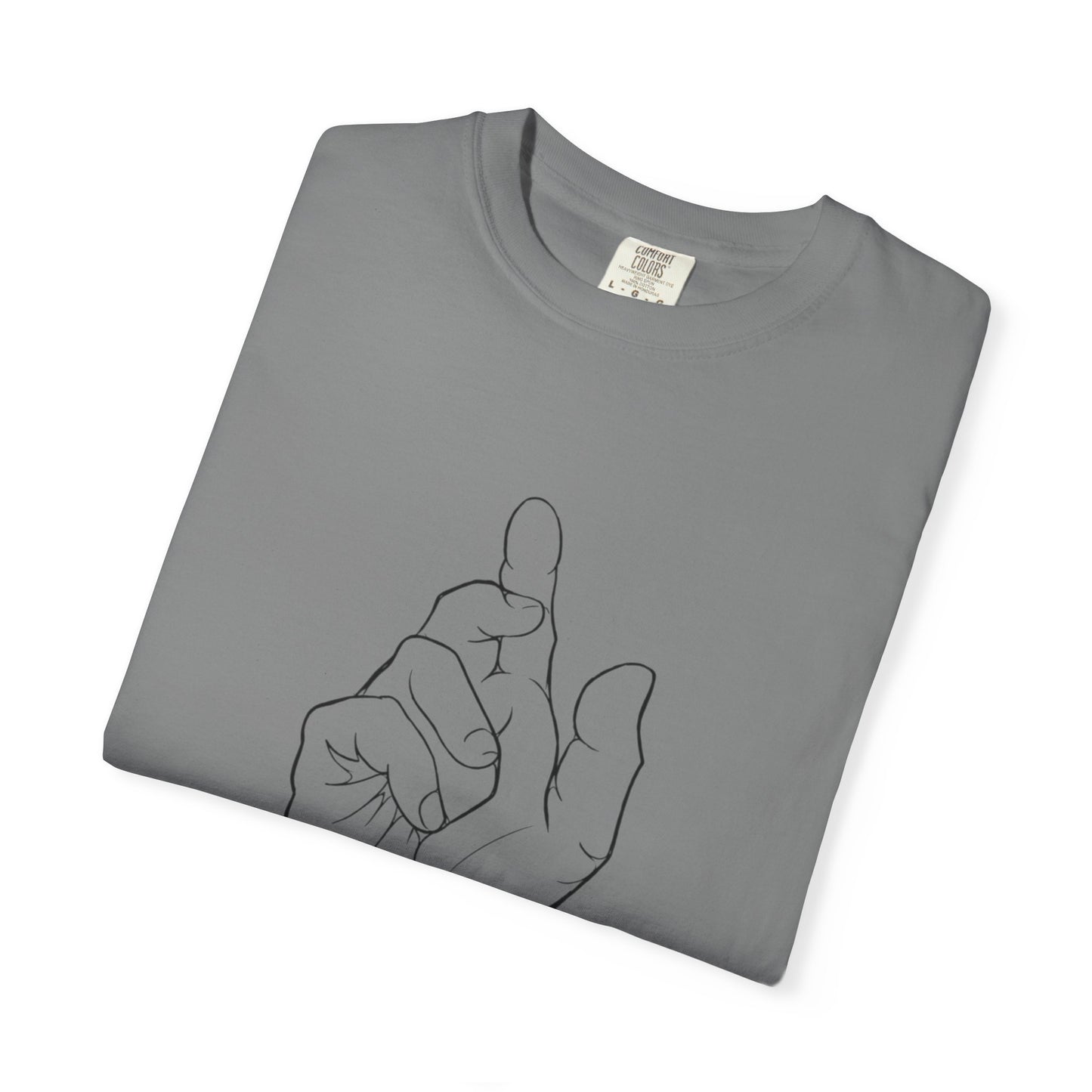 Ghadeer T-Shirt — Minimal Line Art Wrist & Hand Tee