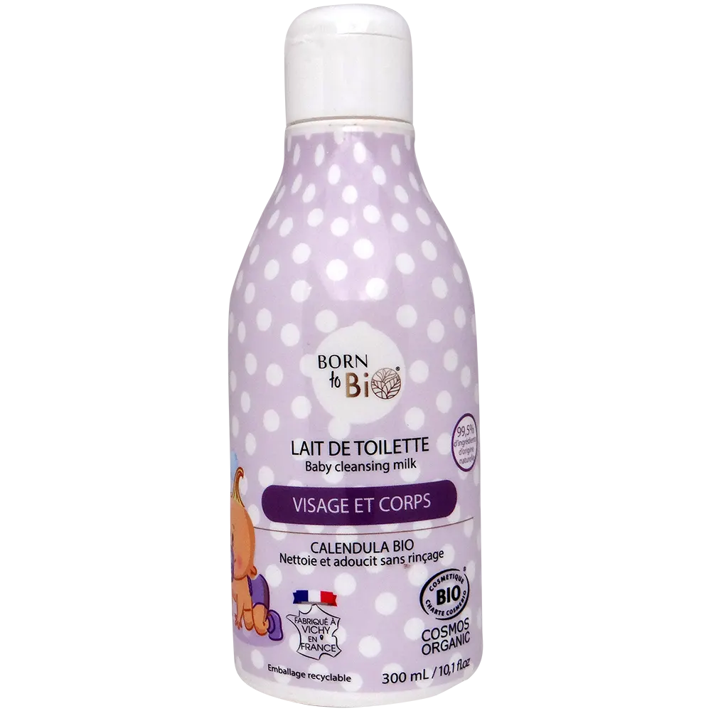 Lait de Toilette pour Bébé - Certifié bio