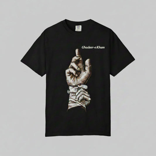 Ghadeer T-Shirt — Minimal Line Art Wrist & Hand Tee
